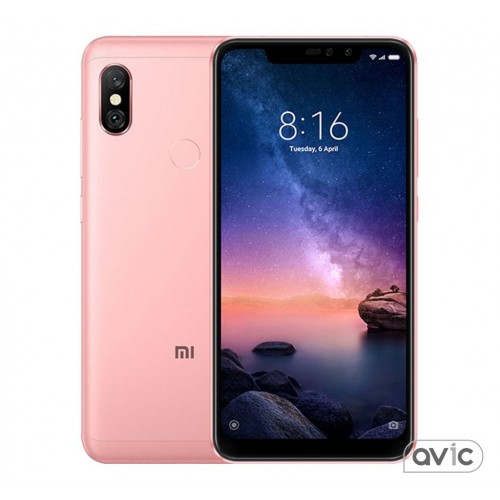 Смартфон Xiaomi Redmi Note 6 Pro 6/64GB Rose Gold