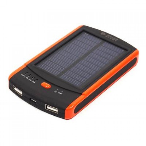 Power Bank PowerPlant PPLA9263 8000mAh 1*USB/1A 1*USB/2A Solar 10V/100mA (PPLA9263)