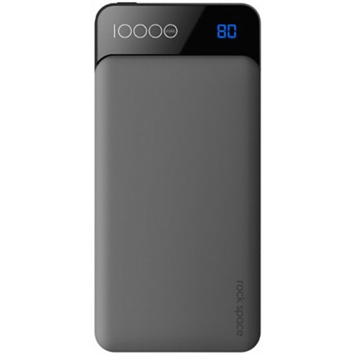 Power Bank Rock Space P39 with Digital Display 10000 mAh Grey