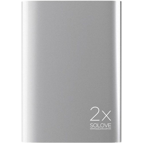 Power Bank Solove A8s Portable Metallic 20000mAh Silver