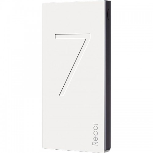 Power Bank Recci RS-7000 Seven Power IQ 1A/2,1А Li-Pol 7000 mAh White