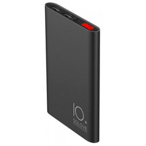 Power Bank Solove A9s Portable Metallic 10000mAh Black