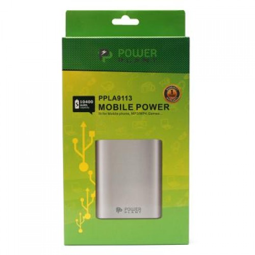 Power Bank PowerPlant PB-LA9113 10400mAh 1*USB/2.1A (PPLA9113)