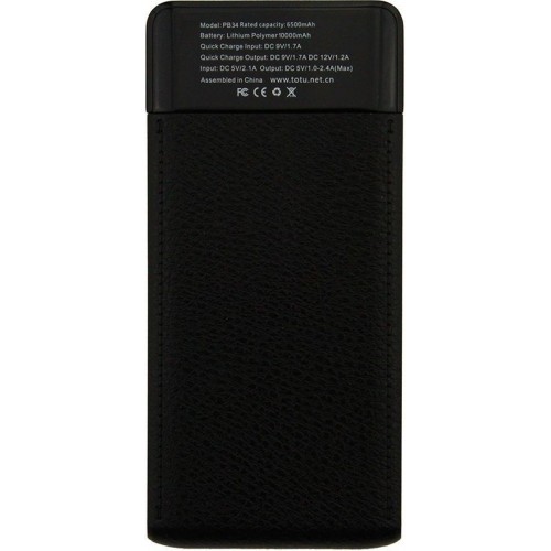 Power Bank TOTU PB34 10000mah Charm Series Black