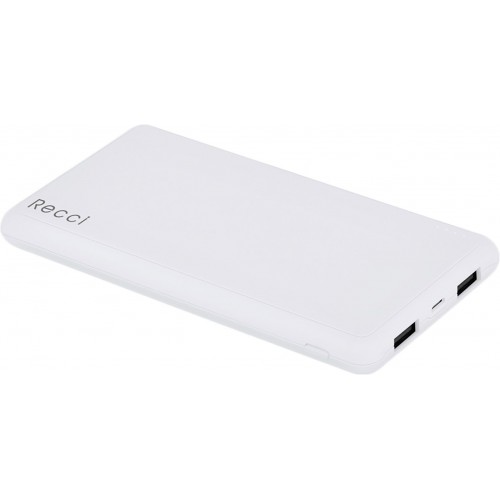 Power Bank Recci RD-10000 Dynamic Power IQ 1A/2,1А Li-Pol 10000 mAh White