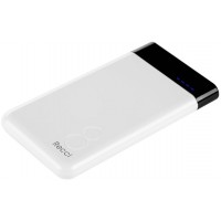 Power Bank Recci RE-8000 Eight Power IQ 1A/2,1А Li-Pol 8000 mAh White Power Bank Recci RE-8000 Eight Power IQ 1A/2,1А Li-Pol 8000 mAh White