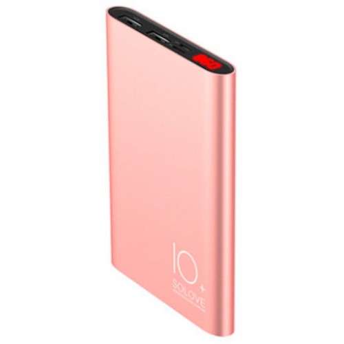 Power Bank Solove A9s Portable Metallic 10000mAh Rose gold