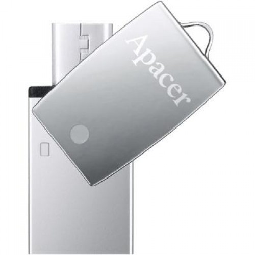 Флешка Apacer 32GB AH730 Silver USB 2.0 OTG (AP32GAH730S-1)