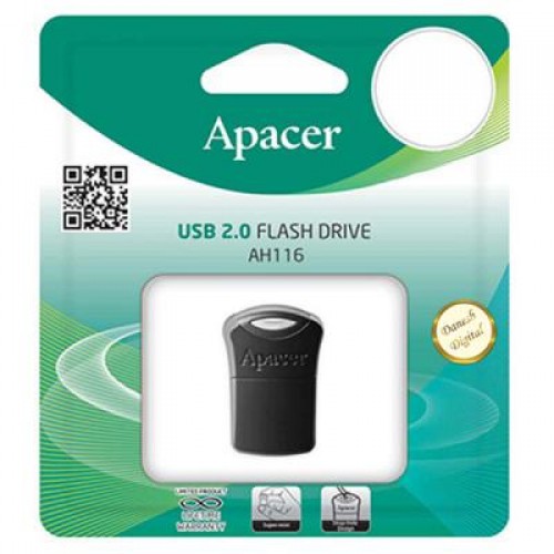 Флешка Apacer 32GB AH116 Black USB 2.0 (AP32GAH116B-1)