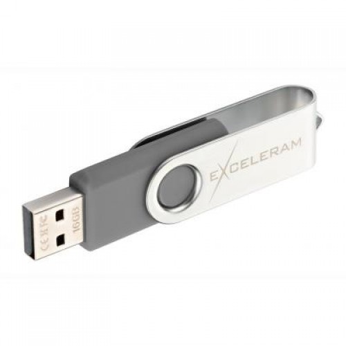 Флешка eXceleram 8GB P1 Series Silver/Gray USB 2.0 (EXP1U2SIG08)