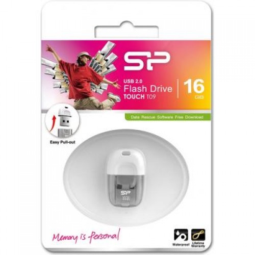 Флешка Silicon Power 16GB Touch T09 White USB 2.0 (SP016GBUF2T09V1W)