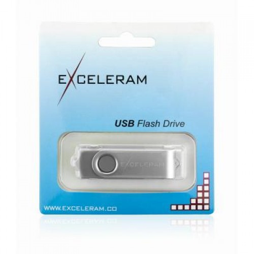 Флешка eXceleram 8GB P1 Series Silver/Gray USB 2.0 (EXP1U2SIG08)