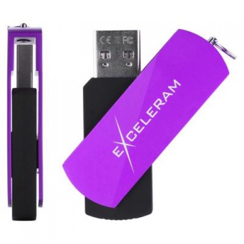 Флешка eXceleram 32GB P2 Series Grape/Black USB 2.0 (EXP2U2GPB32)