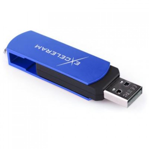 Флешка eXceleram 8GB P2 Series Blue/Black USB 2.0 (EXP2U2BLB08)