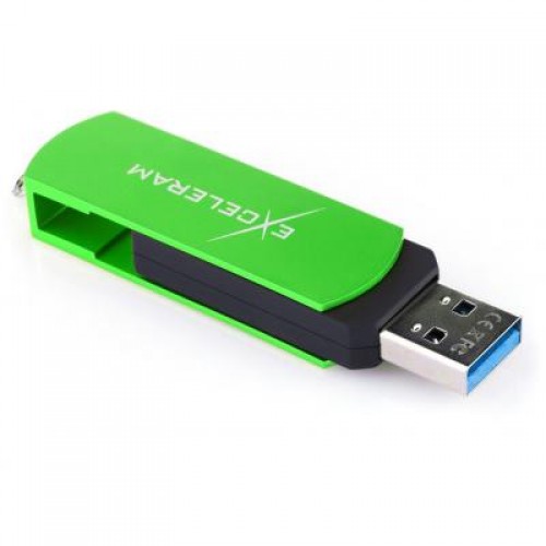 Флешка eXceleram 64GB P2 Series Green/Black USB 3.1 Gen 1 (EXP2U3GRB64)