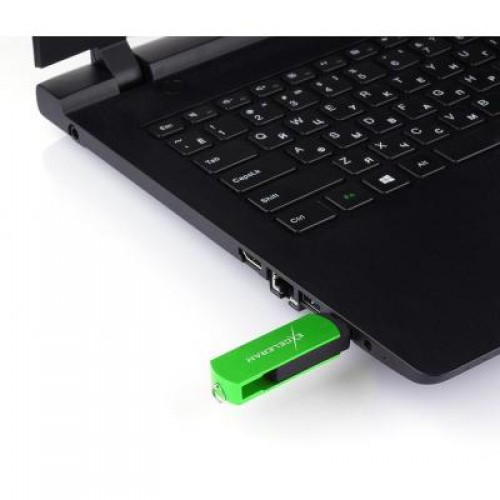 Флешка eXceleram 64GB P2 Series Green/Black USB 3.1 Gen 1 (EXP2U3GRB64)