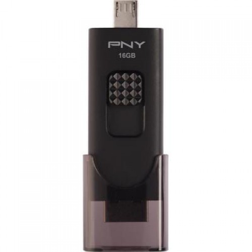 Флешка PNY 16GB Duo-Link For Android Black USB 3.0/microUSB (FD16GOTGX30K-EF)