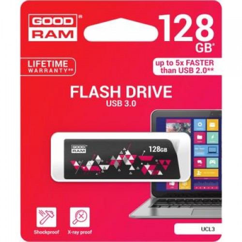 Флешка Goodram 128GB UCL3 Click Black USB 3.0 (UCL3-1280K0R11)