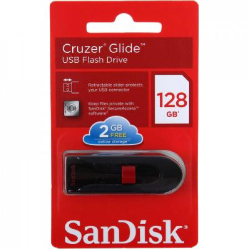 Флешка SANDISK 128GB Cruzer Glide Black USB 3.0 (SDCZ600-128G-G35)