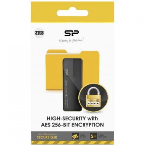 Флешка Silicon Power 32GB Secure G50 USB 3.0 (SP032GBUF3G50V1K)