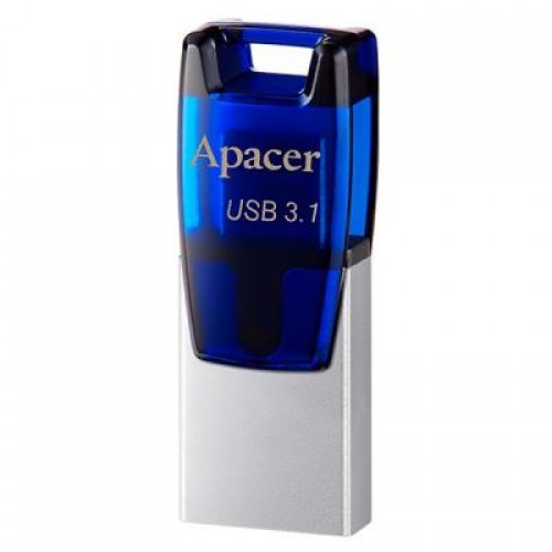 Флешка Apacer 64GB AH179 Blue USB 3.1 OTG (AP64GAH179U-1)