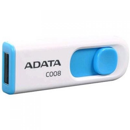 Флешка A-DATA 64GB C008 White+Blue USB 2.0 (AC008-64G-RWE)