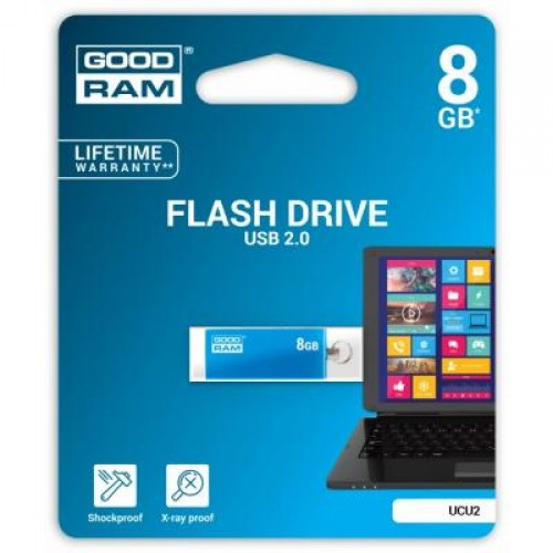 Флешка Goodram 8GB UCU2 Cube Blue USB 2.0 (UCU2-0080B0R11)