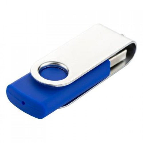 Флешка eXceleram 8GB P1 Series Silver/Blue USB 2.0 (EXP1U2SIBL08)