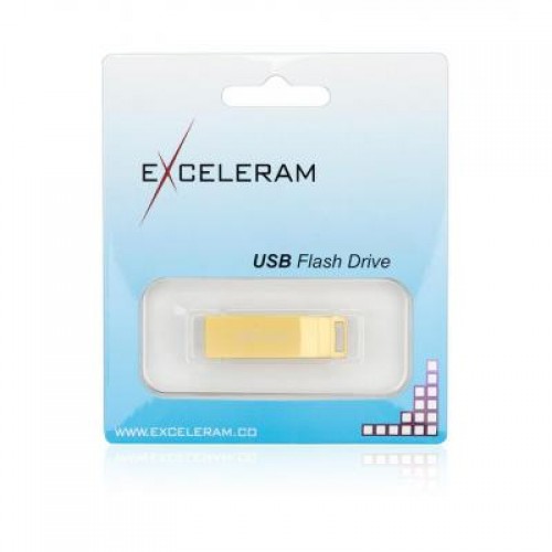 Флешка eXceleram 32GB U2 Series Gold USB 2.0 (EXP2U2U2G32)