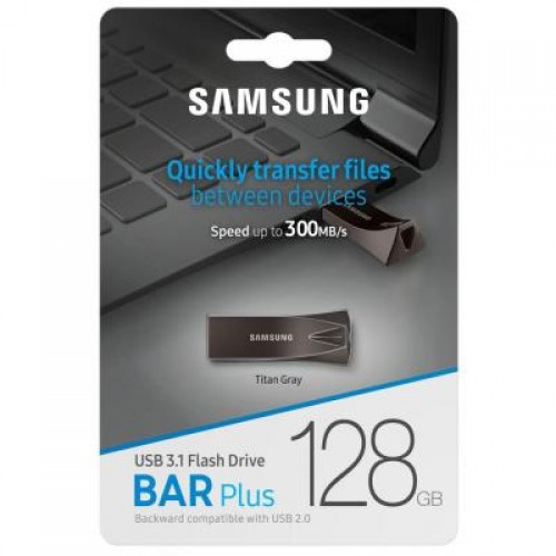 Флешка Samsung 128GB Bar Plus Black USB 3.1 (MUF-128BE4/APC)