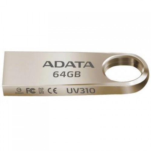 Флешка A-DATA 64GB UV310 Golden USB 3.1 (AUV310-64G-RGD)