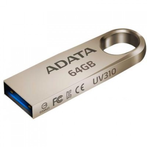 Флешка A-DATA 64GB UV310 Golden USB 3.1 (AUV310-64G-RGD)