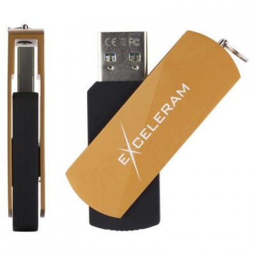 Флешка eXceleram 16GB P2 Series Brown/Black USB 3.1 Gen 1 (EXP2U3BRB16)