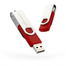 Флешка eXceleram 16GB P1 Series Silver/Red USB 2.0 (EXP1U2SIRE16)