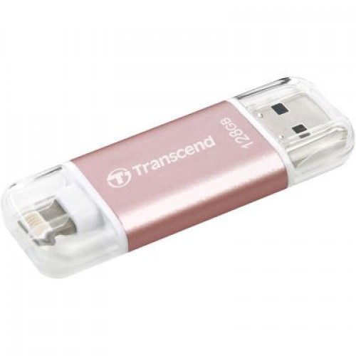 Флешка Transcend 128GB JetDrive Go 300 Rose Gold USB 3.1/Lightning (TS128GJDG300R)