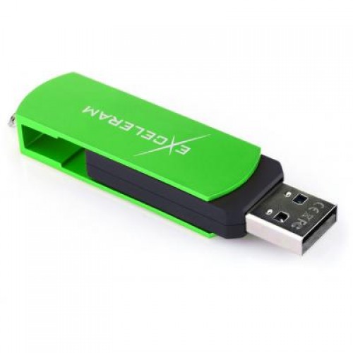 Флешка eXceleram 32GB P2 Series Green/Black USB 2.0 (EXP2U2GRB32)