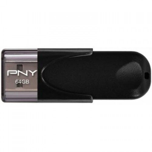 Флешка PNY 64GB Attache4 Black USB 2.0 (FD64GATT4-EF)