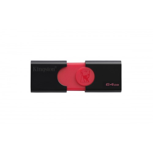 Флешка Kingston DataTraveler 106 USB3.1 Black/Red 64GB (DT106/64GB)