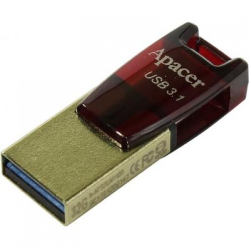 Флешка Apacer 16GB AH180 Red USB 3.1 (AP16GAH180R-1)