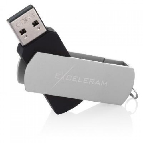 Флешка eXceleram 8GB P2 Series Silver/Black USB 2.0 (EXP2U2SIB08)