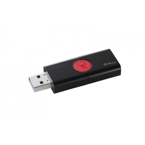 Флешка Kingston DataTraveler 106 USB3.1 Black/Red 64GB (DT106/64GB)