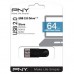 Флешка PNY 64GB Attache4 Black USB 2.0 (FD64GATT4-EF)