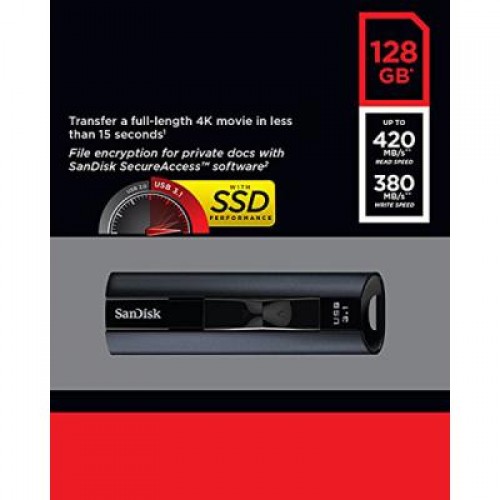 Флешка SANDISK 128GB Extreme Pro USB 3.1 (SDCZ880-128G-G46)