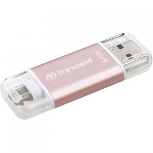 Флешка Transcend 64GB JetDrive Go 300 Rose Gold USB 3.1/Lightning (TS64GJDG300R)