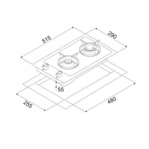 Варочная поверхность MINOLA MGG 31063 WH