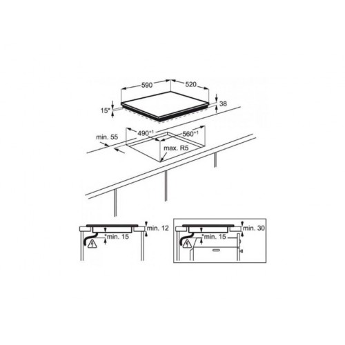 Варочная поверхность Electrolux EHF65451FK