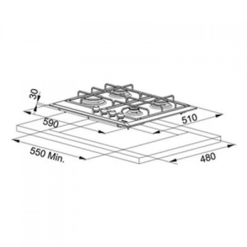 Варочная поверхность Franke FHLM 604 4G GF E (106.0263.748)