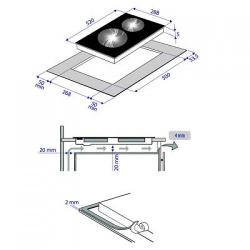 Варочная поверхность MINOLA MVH 3043 GBL