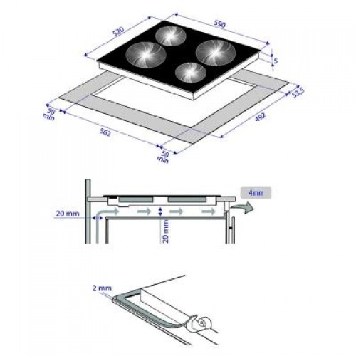 Варочная поверхность MINOLA MVH 6033 GBL