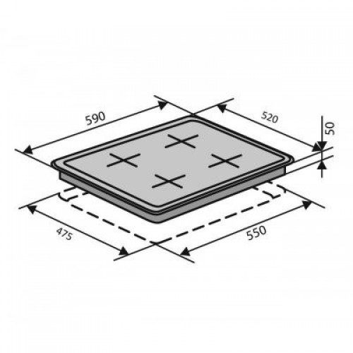 Варочная поверхность Ventolux HSF640-T3G (WH)